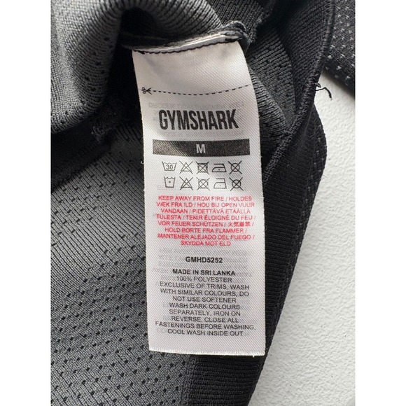 Gymshark Mens Black Full Zip Jacket Size M Training Workout Running Fitness - Picture 3 of 10